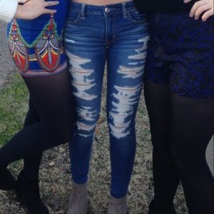 ripped skinny jeans from American Eagle!
